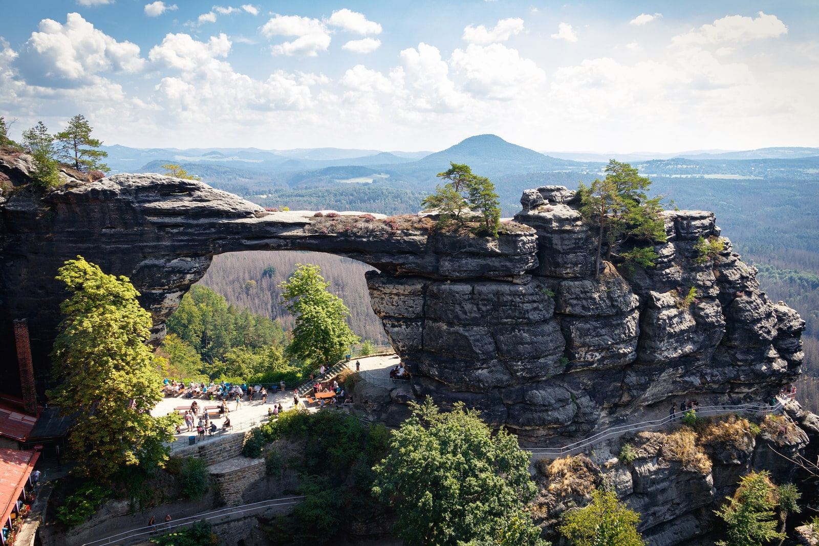 Das Prebischtor (Pravčická brána), das große Felsentor in der Böhmischen Schweiz